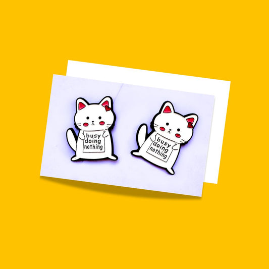 Cat Enamel Brooch Pins from Wags4Whiskers Pet Lifestyle Brand India