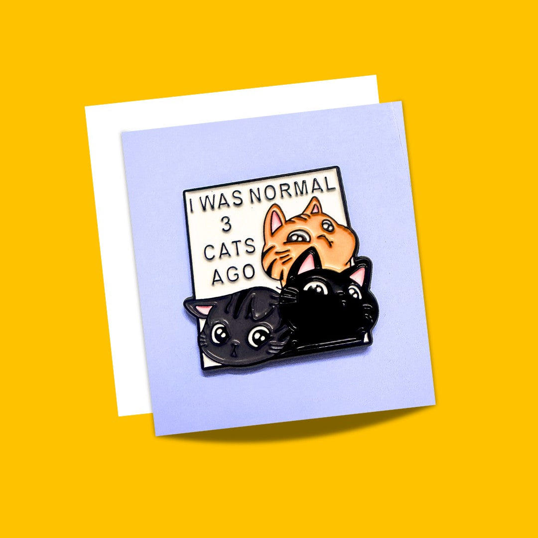 Cute Cat Enamel Pins from Wags4Whiskers Pet Supplies Store India