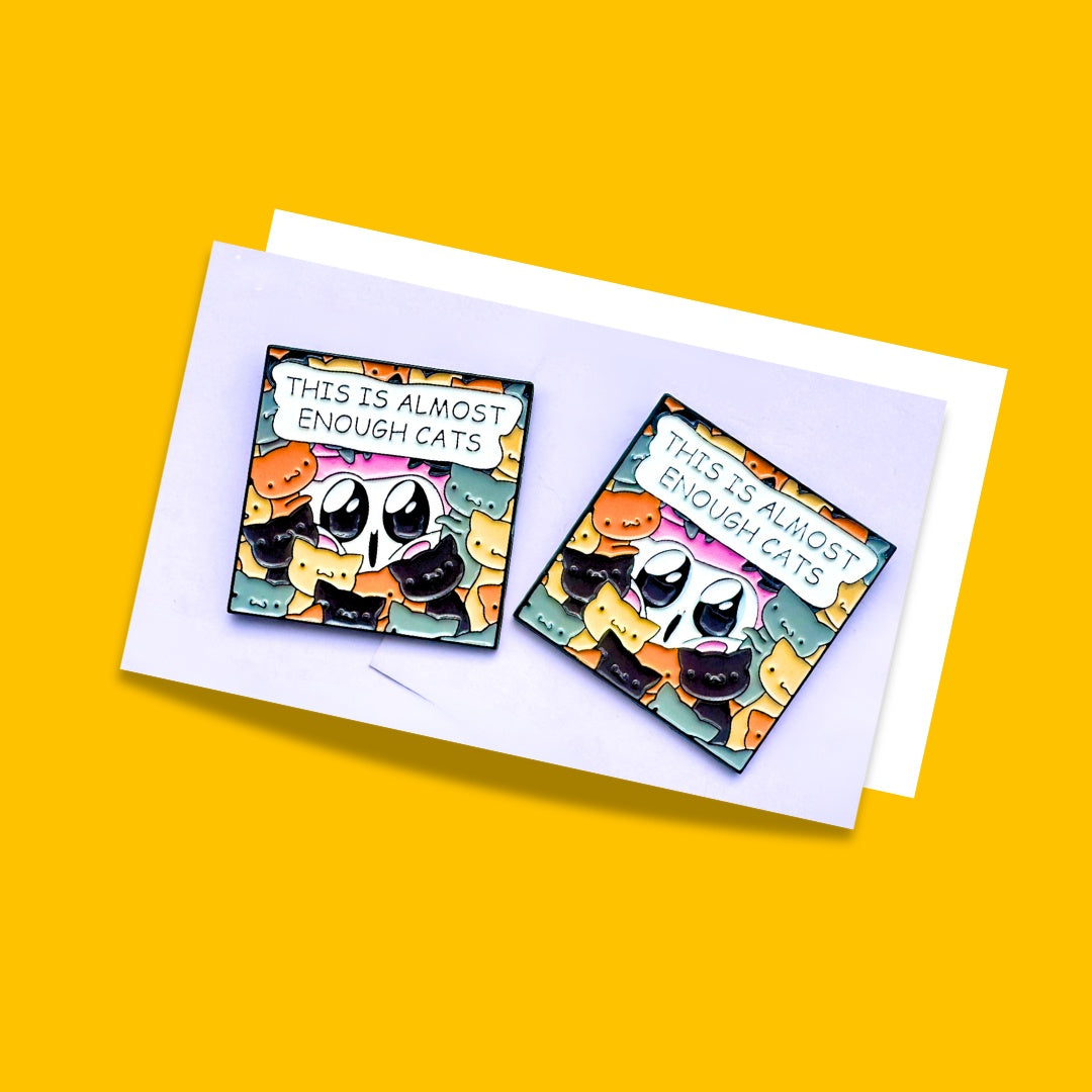 Cat enamel pin from Wags4Whiskers Pet Accessories Shop India