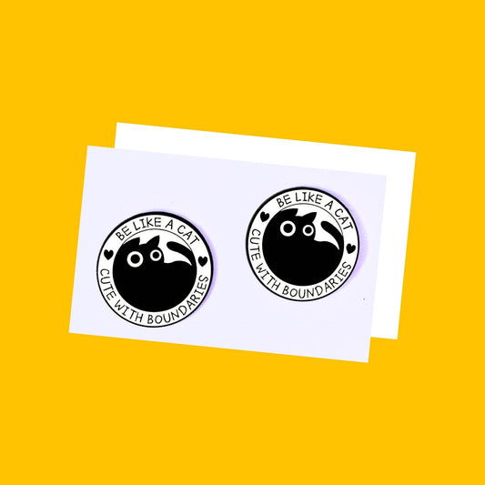 Cat Enamel Pin India from Wags4Whiskers Pet Accessories Store