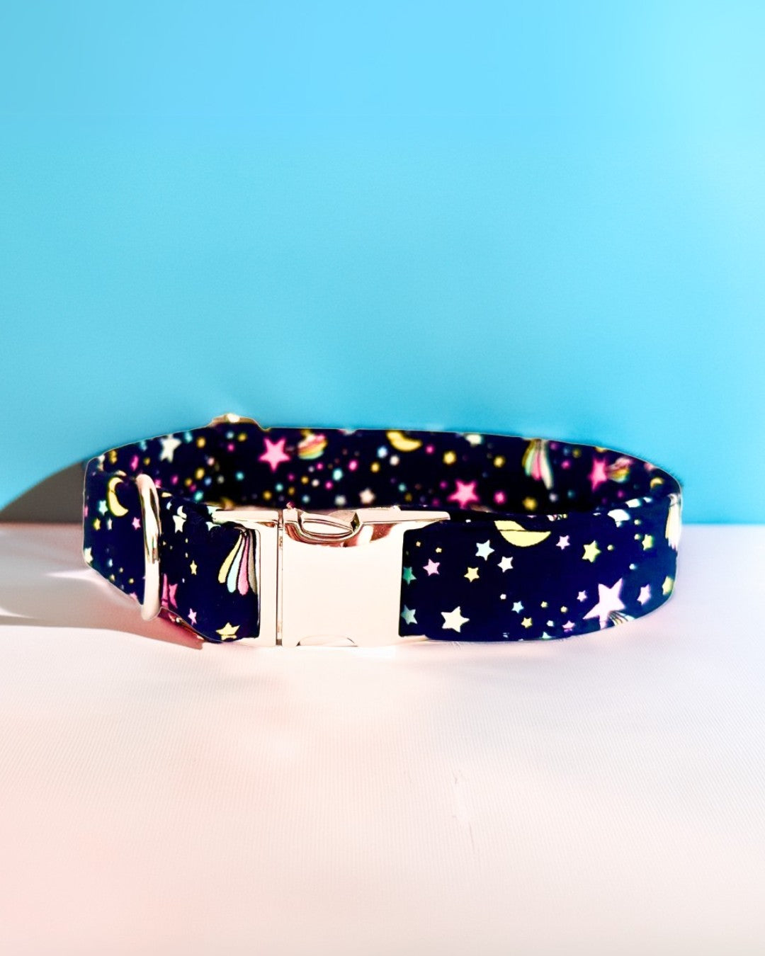 Blue cosmetic Dog Collar belts from Wags4Whiskers Pet Store India