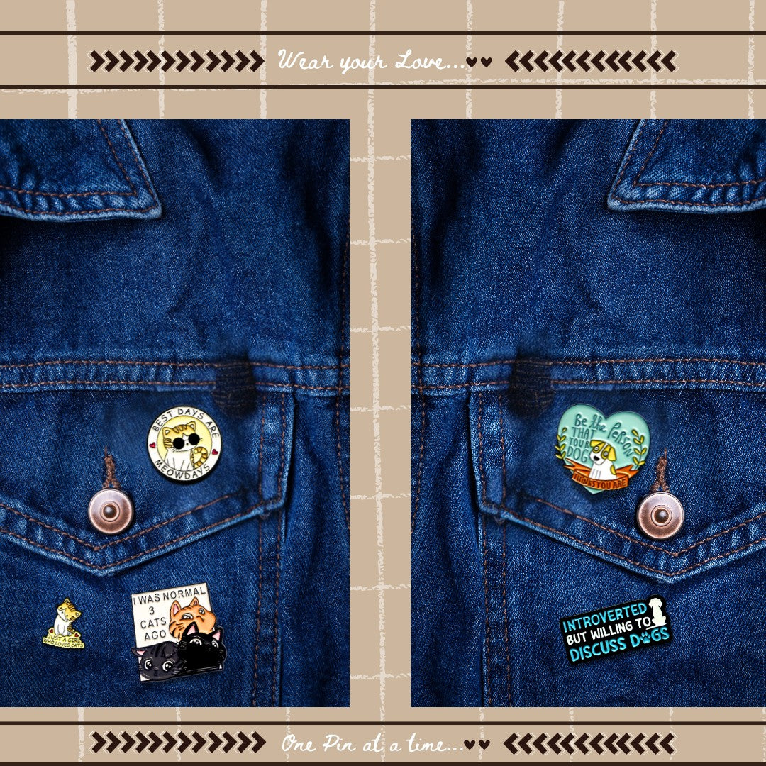 Dress up your denim jackets with pet-inspired lapel pins from Wags4Whiskers India