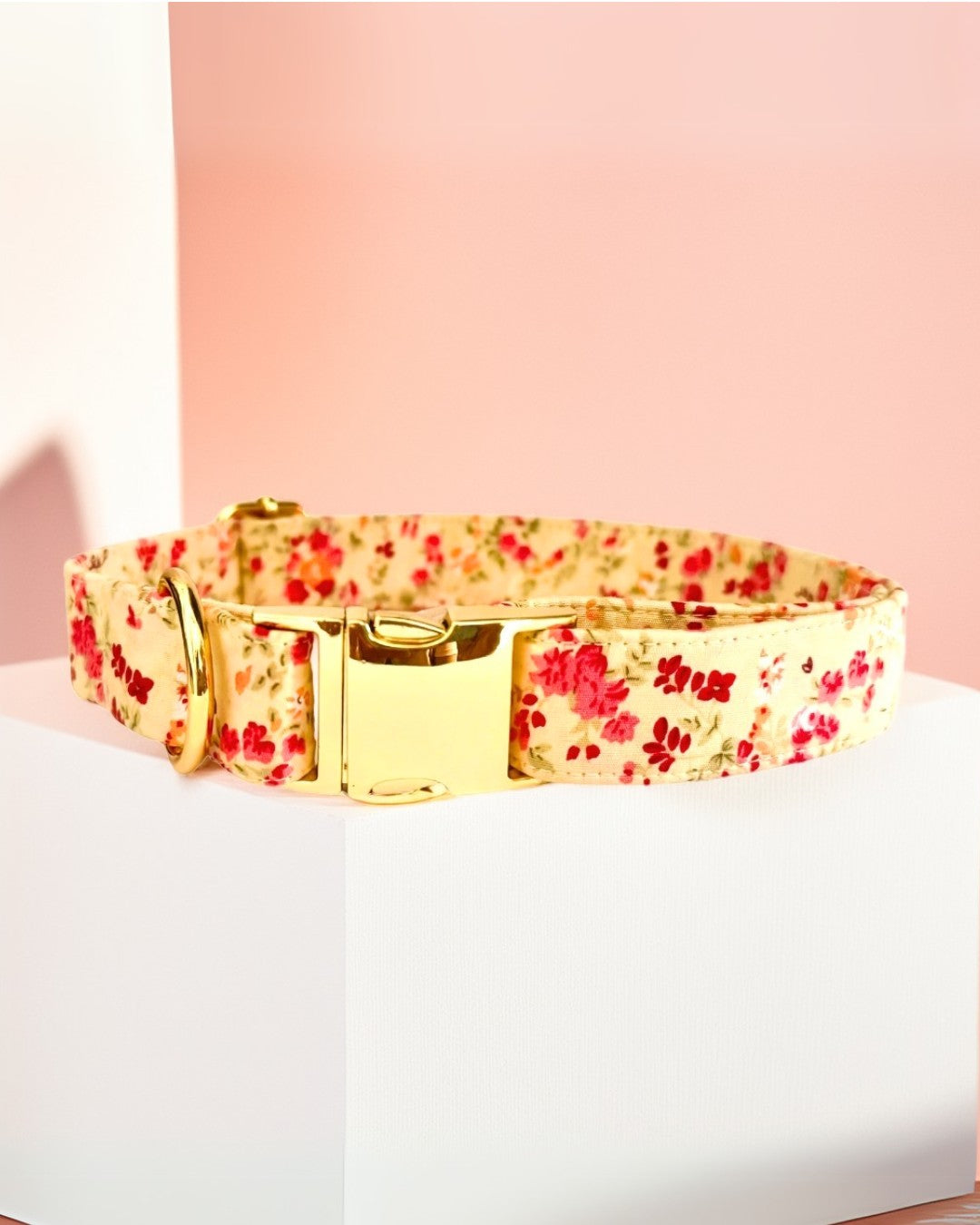Yellow dog collars from Wags4Whiskers Pet Accessories India