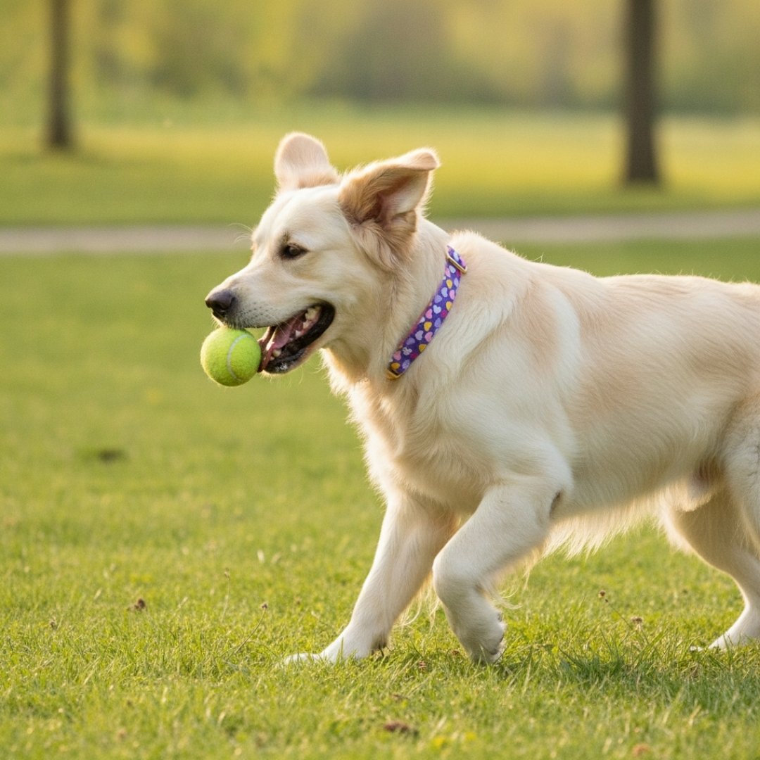 Heart Print Dog Collars from Wags4Whiskers Pet Supplies Store India