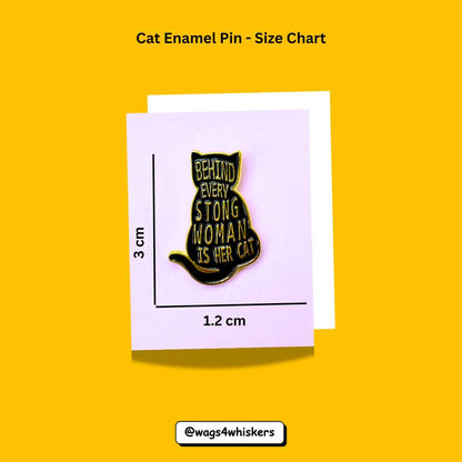 Cat Enamel Pin_Size Chart_Wags4Whiskers India