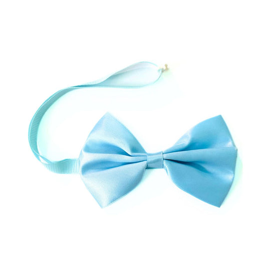 Blue satin cat bow ties from Wags4Whiskers Pet Shop in India
