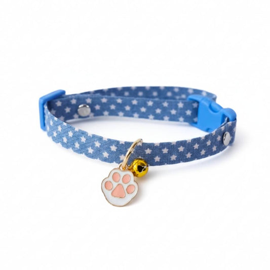 Blue Cat Collar from Wags4Whiskers Pet Accessories Store India