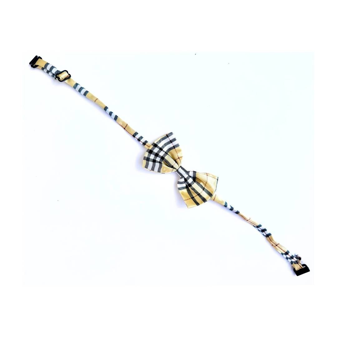 Plaid Cat Bow Ties from Wags4Whiskers Pet Accessories Shop India