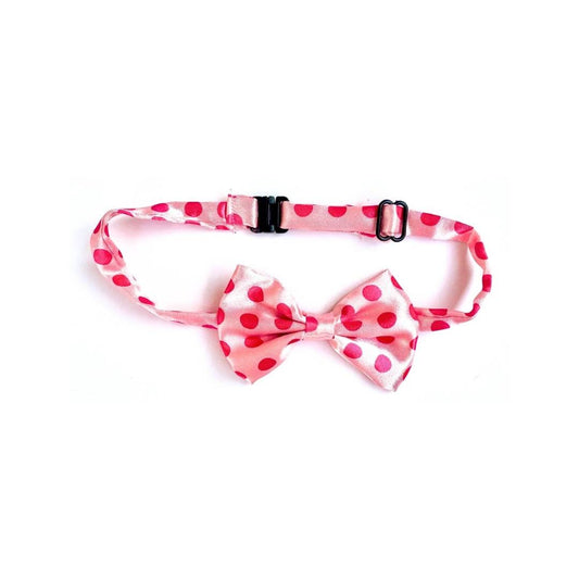 Cute Pink Cat Bow Ties from Wags4Whiskers Pet Accessories Shop India