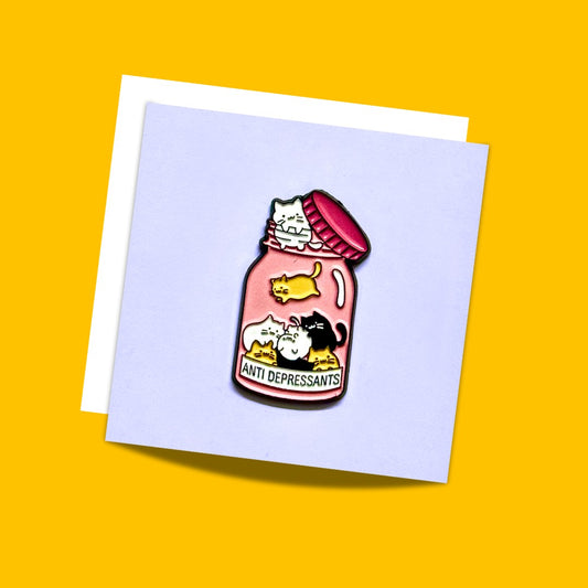Cat Love Enamel lapel pins and brooches from Wags4Whiskers Pet Accessories store in India