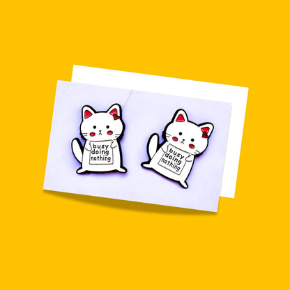 Cat Enamel Brooch Pins from Wags4Whiskers Pet Lifestyle Brand India
