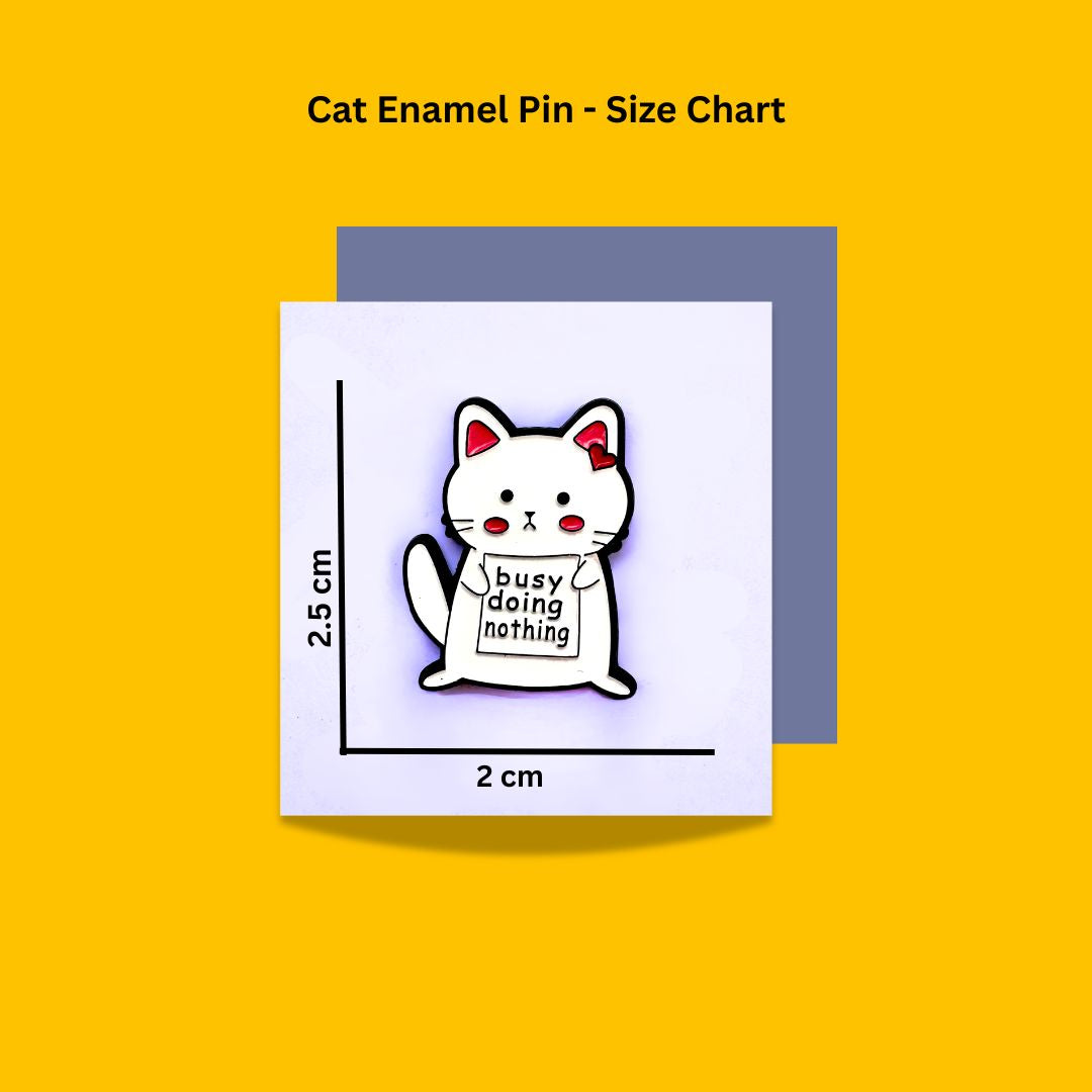 Cat Enamel Brooch Pins from Wags4Whiskers Pet Lifestyle Brand India