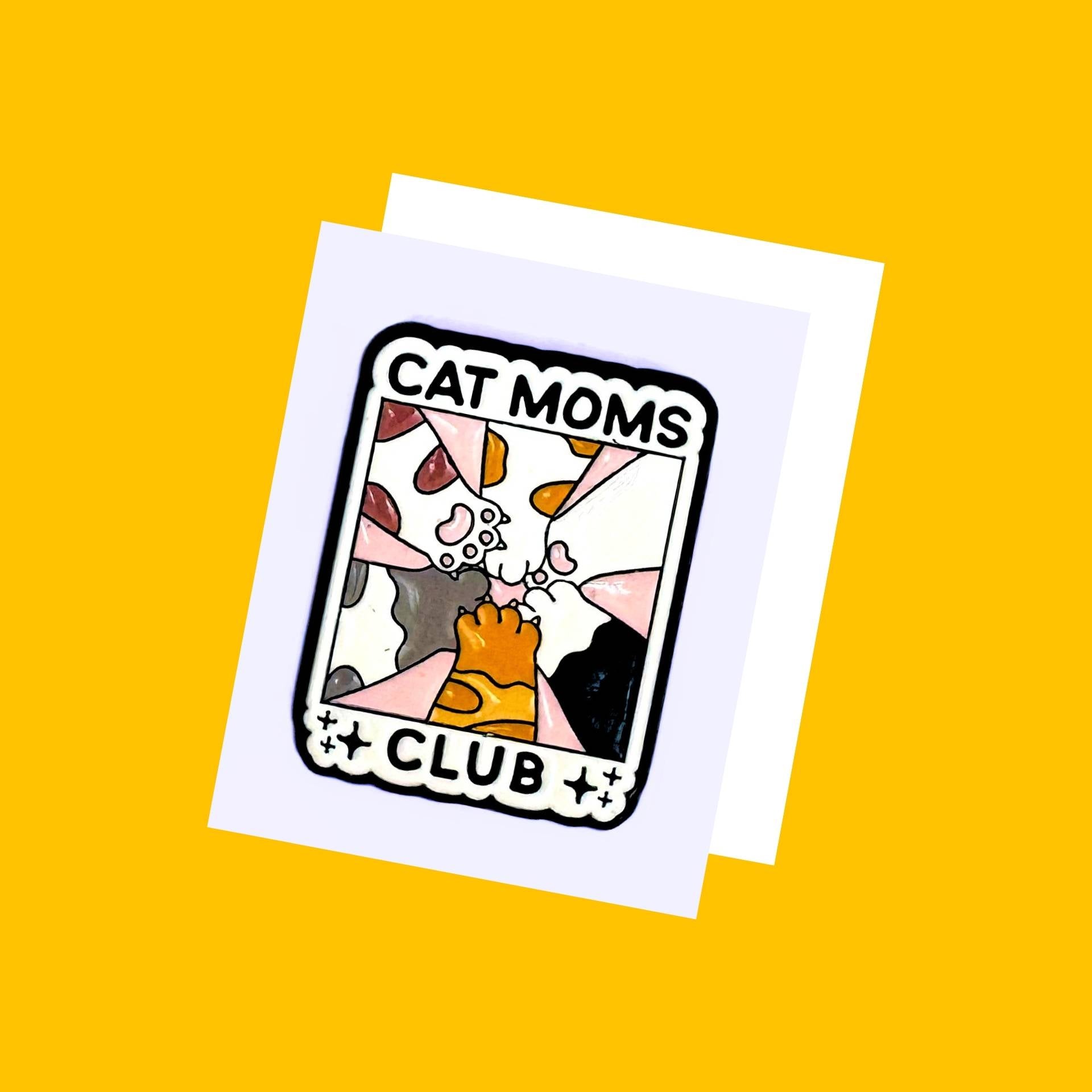 Cat Mom Enamel pin from Wags4Whiskers Pet Store India