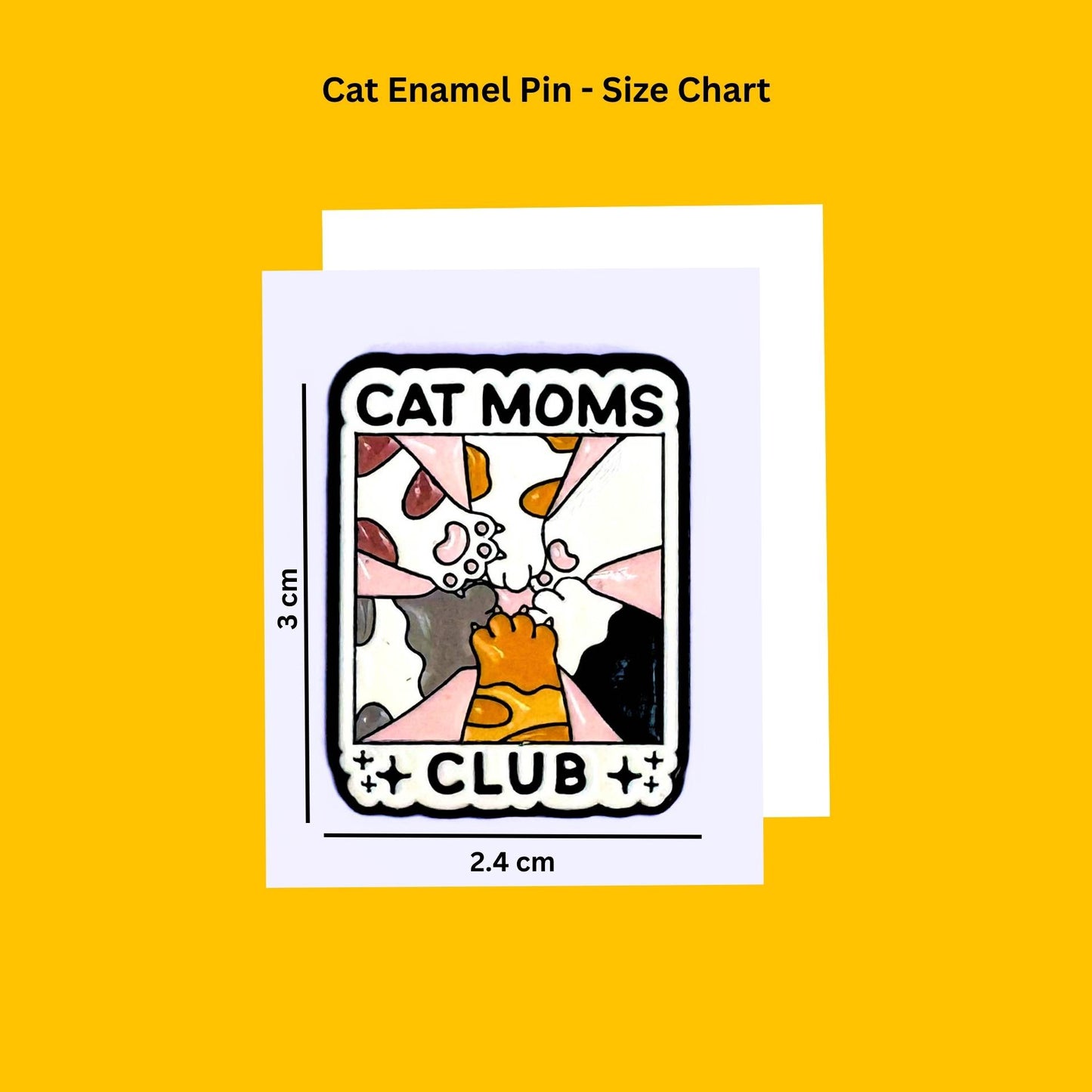 Cat Mom Enamel pin from Wags4Whiskers Pet Store India