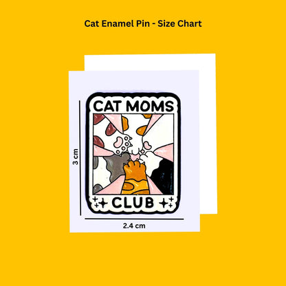 Cat Mom Enamel pin from Wags4Whiskers Pet Store India