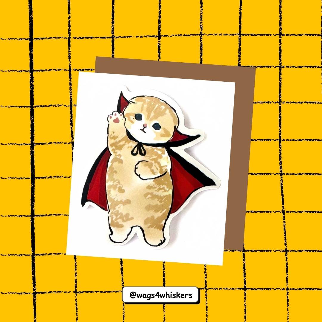 Cute Cat Stickers from Wags4Whiskers Pet Lifestyle Brand India
