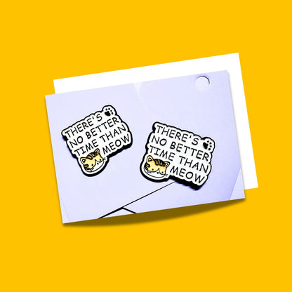 Cat-themed enamel pins from Wags4Whiskers Pet Supplies Store India