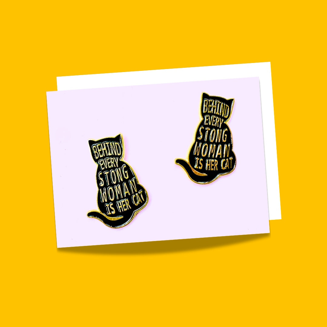 Cat love enamel pins from Wags4Whiskers Pet Supplies Store India