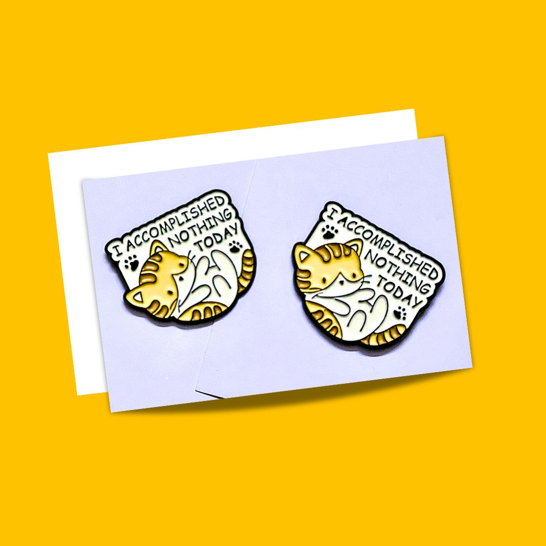 Cat Quotes enamel pins from Wags4Whiskers Pet Supplies Store India