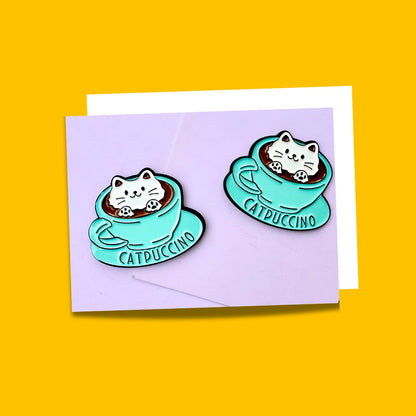Cat Themed Enamel Pins and brooches from Wags4Whiskers Pet Accessories Store India