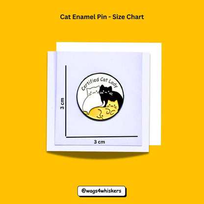 Cat Enamel Pins_ Size chart_ Wags4Whiskers India