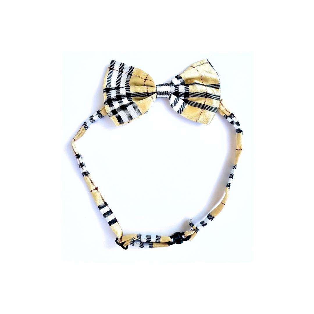 Plaid Cat Bow Ties from Wags4Whiskers Pet Accessories Shop India