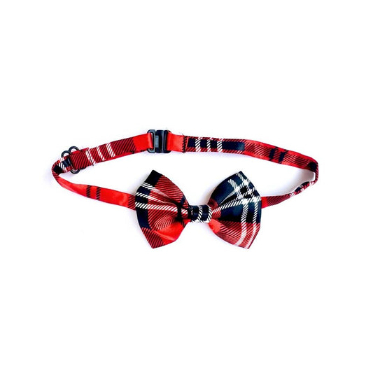Plaid Cat Bow Ties from Wags4Whiskers Pet Accessories Shop India