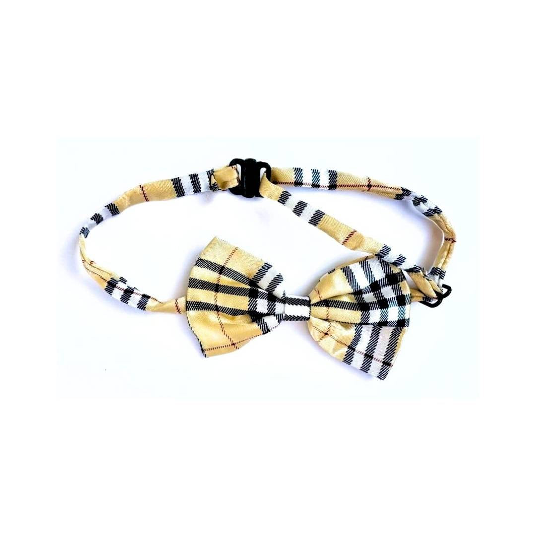 Plaid Cat Bow Ties from Wags4Whiskers Pet Accessories Shop India