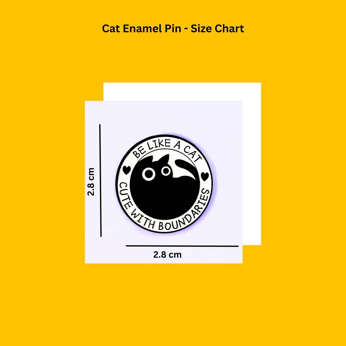 Cat Enamel Pin India from Wags4Whiskers Pet Accessories Store