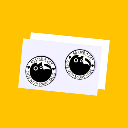 Cat Enamel Pin India from Wags4Whiskers Pet Accessories Store