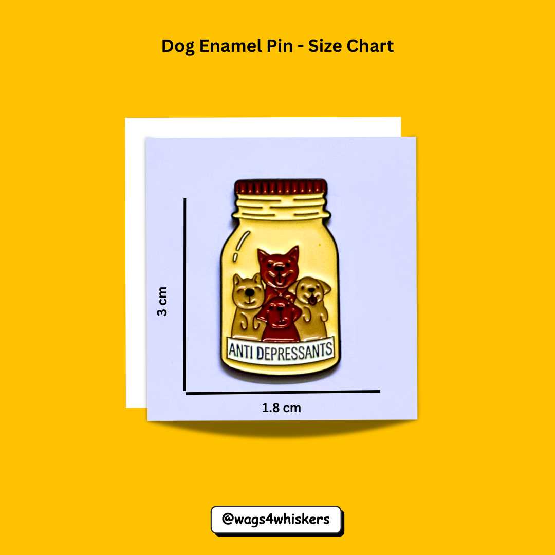 Cat Enamel Pin_Size Chart_ Wags4Whiskers India