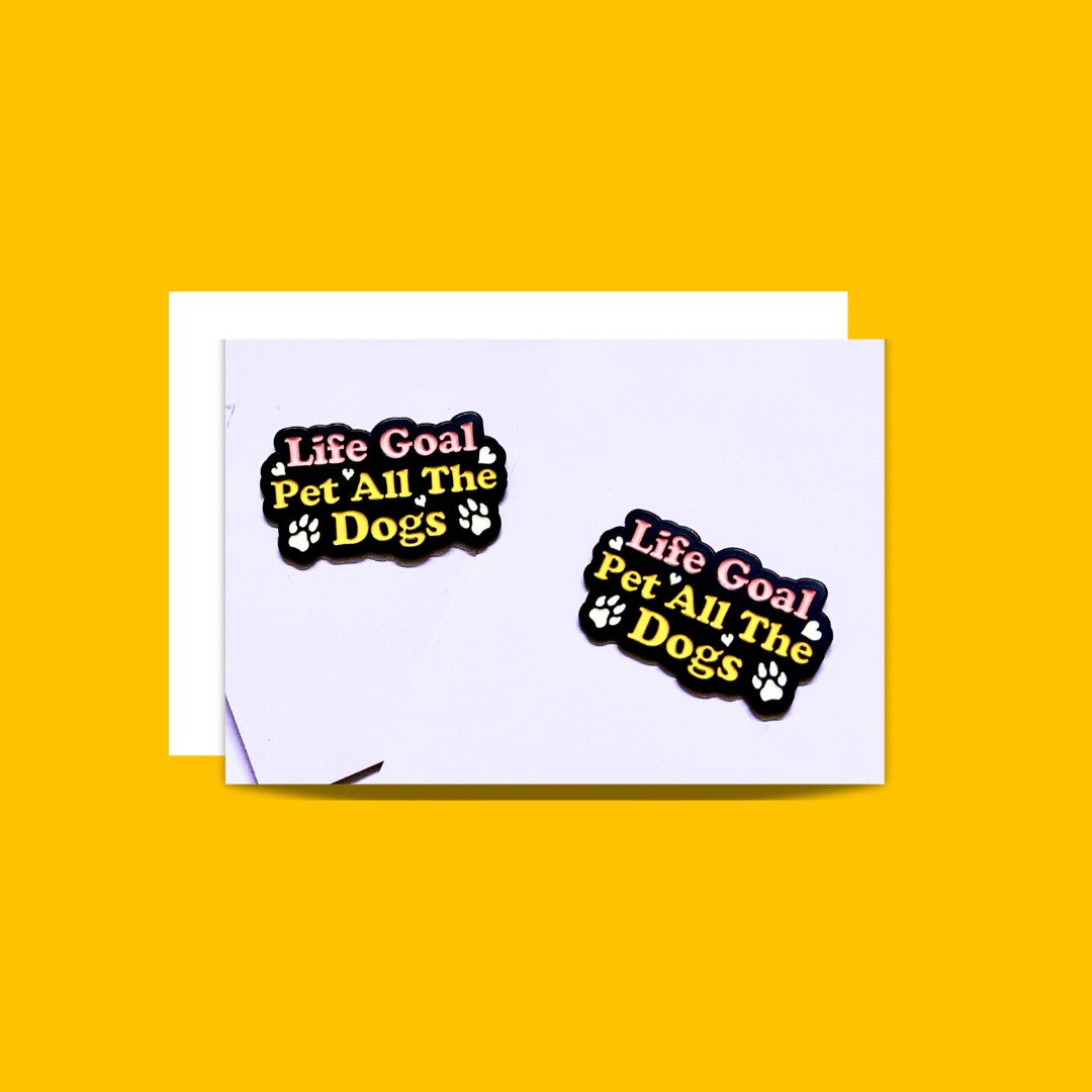 Dog  Love Enamel Lapel Pins from Wags4Whiskers Pet Supplies Store India
