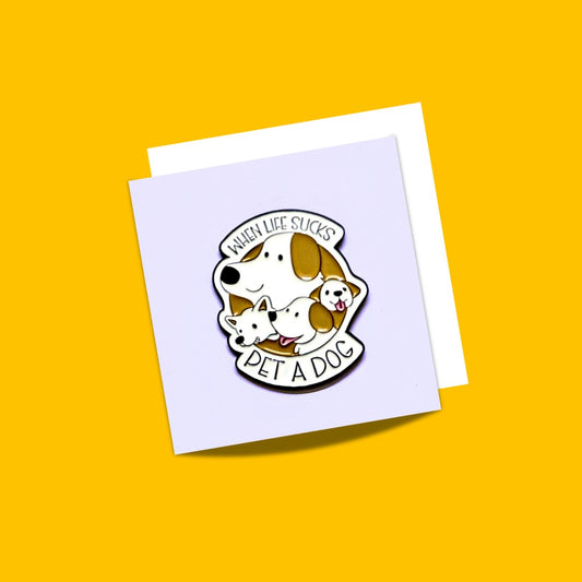 Dog Brooch Enamel pins from Wags4Whiskers Pet Accessories Store India