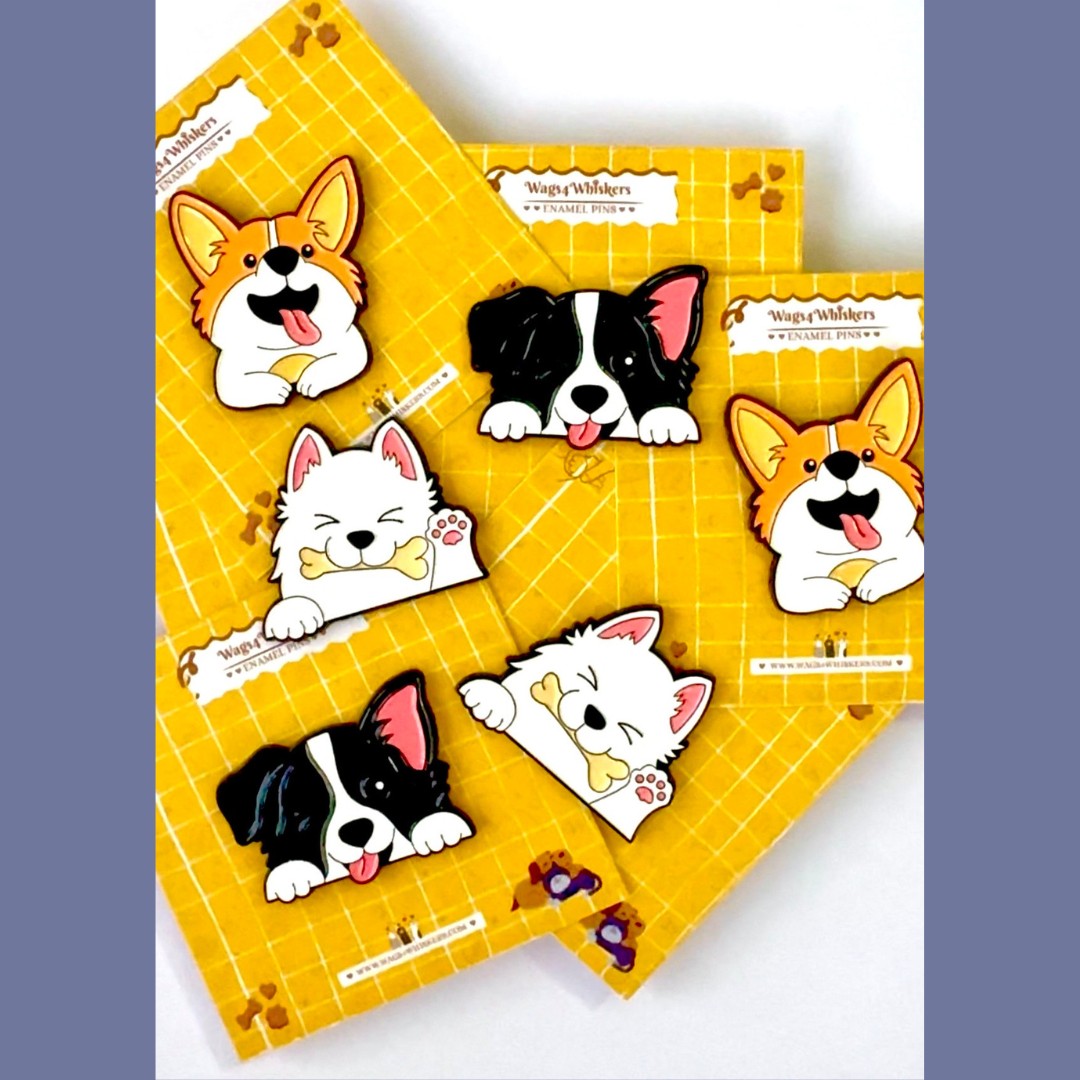 Dog Enamel Pins India from Wags4Whiskers Store