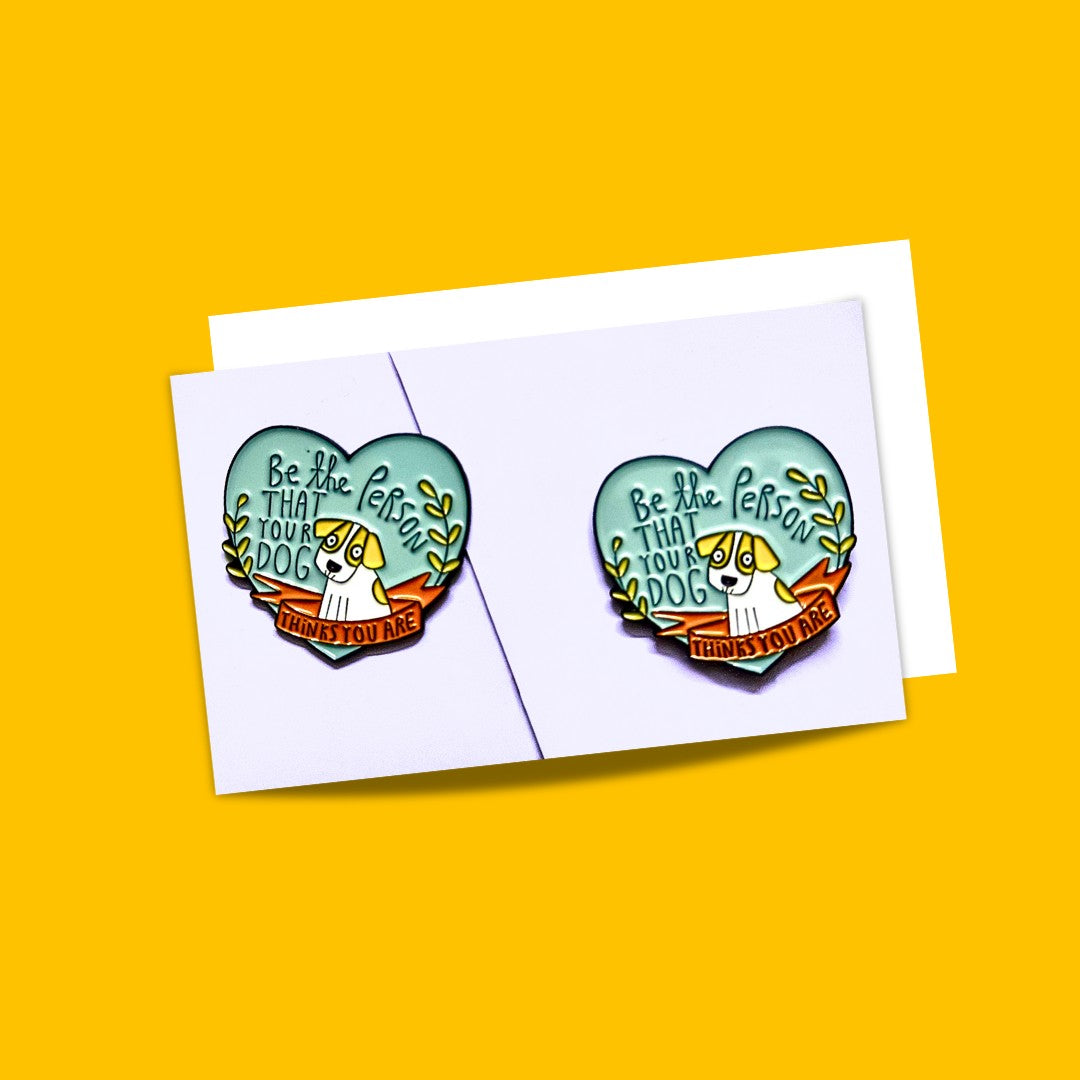 Dog love enamel lapel pins from Wags4Whiskers Pet Supplies Store India