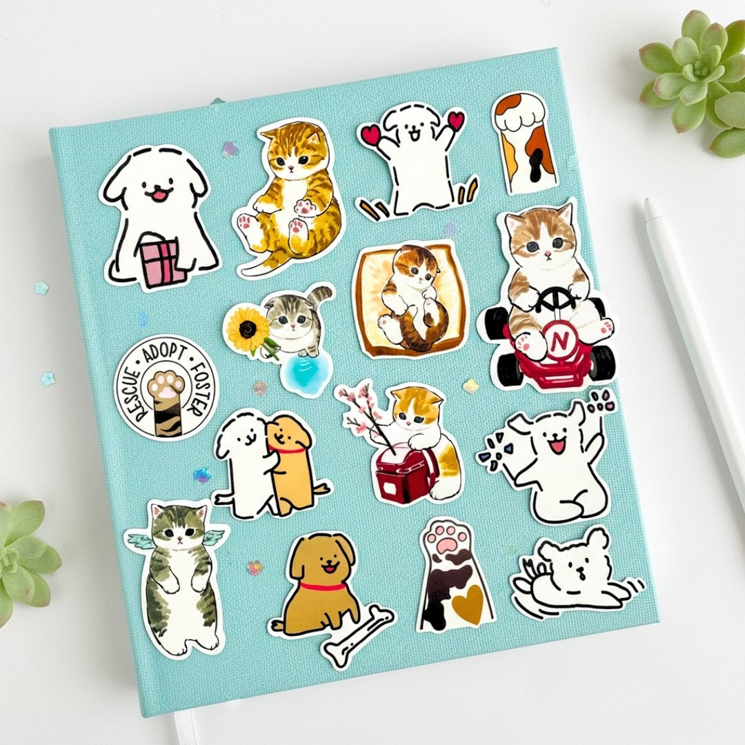 Cute Pet Stickers for DIY from Wags4Whiskers Pet Lifestyle Store India