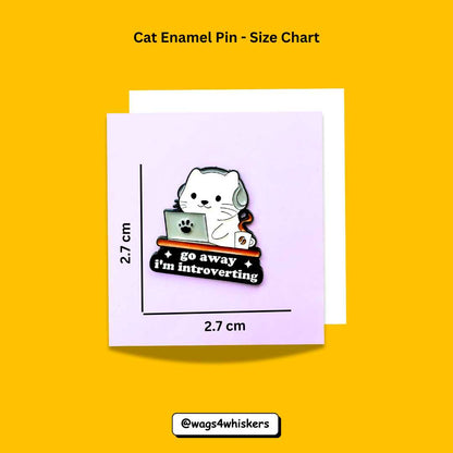 Cat Enamel Pins_ Size chart_ Wags4Whiskers India