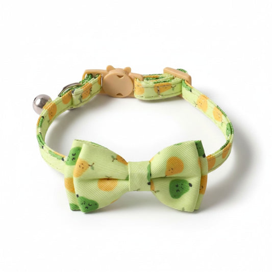 Green Cat Bow Collar