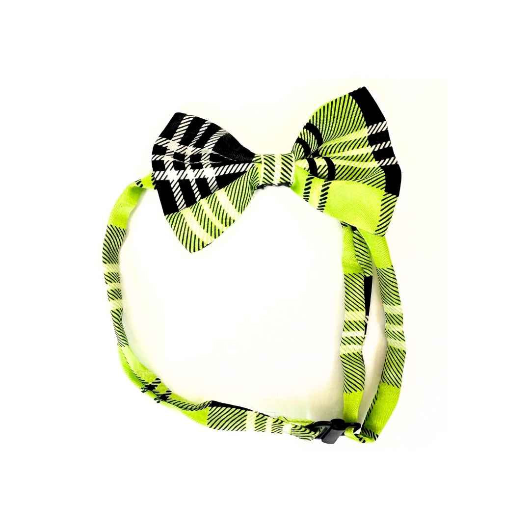 Green Cat Ties from Wags4Whiskers Pet Accessories Store India