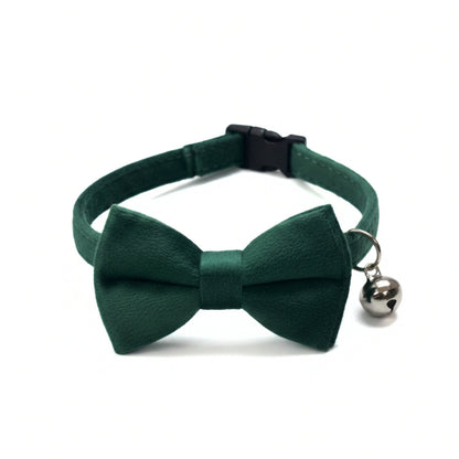 Green Velvet Cat Collar