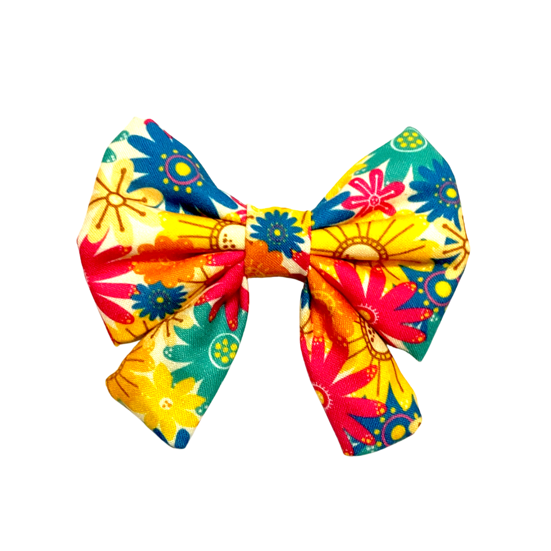 Happy Vibes Sailor Bow for Cats and Dogs from Wags4Whiskers Pet Store