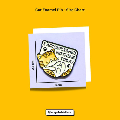 Cat Enamel Pin_Size Chart_Wags4Whiskers India