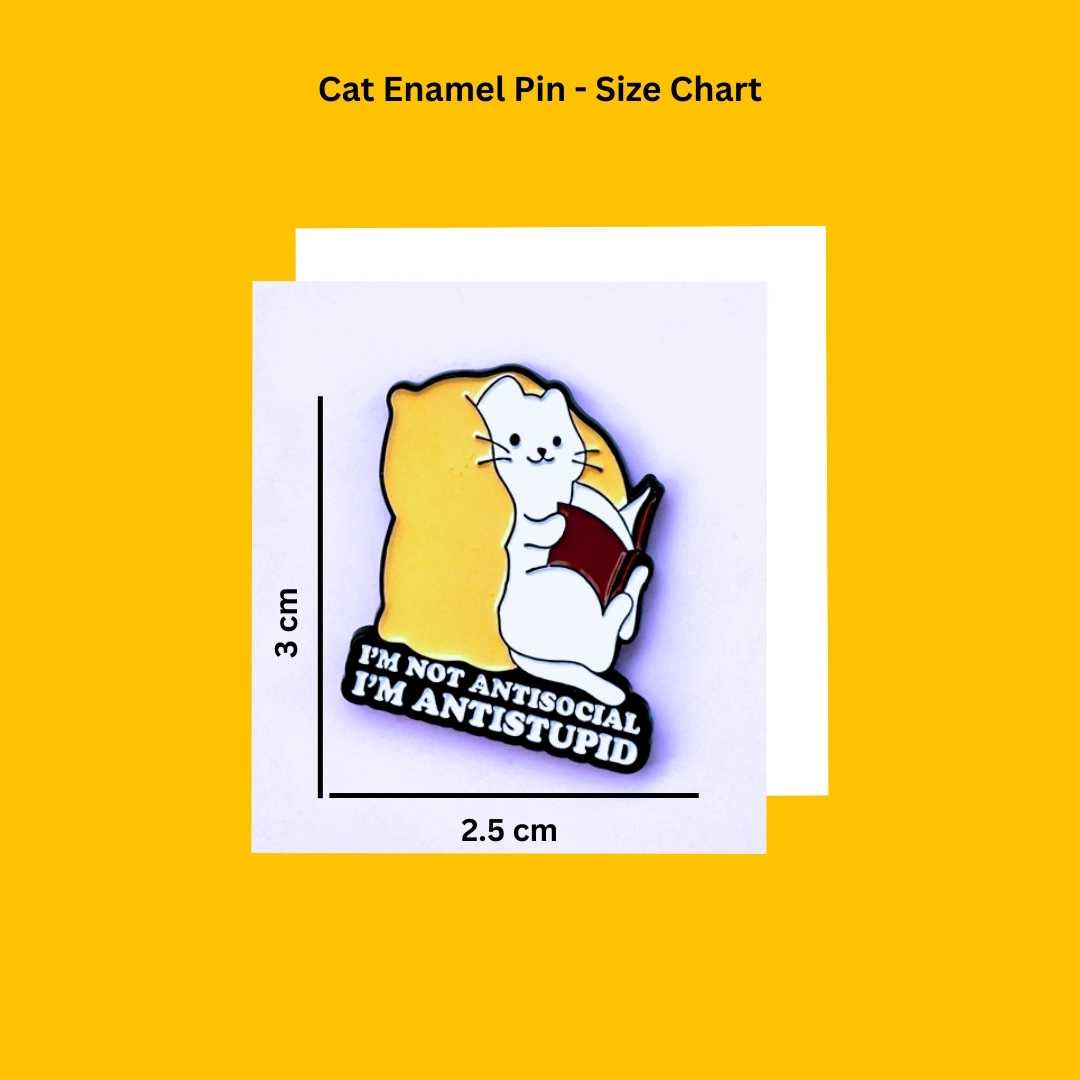 Cat Enamel Pin_Wags4Whiskers India