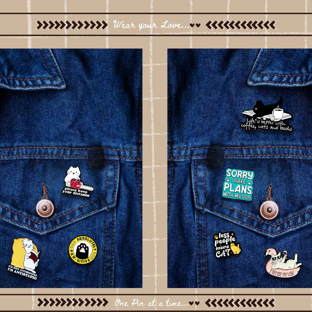 Pet Enamel Pins for Denim Jackets India