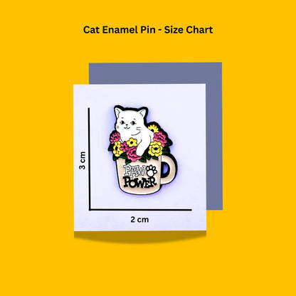 Cat Love Enamel Pins from Wags4Whiskers Pet Lifestyle Brand India