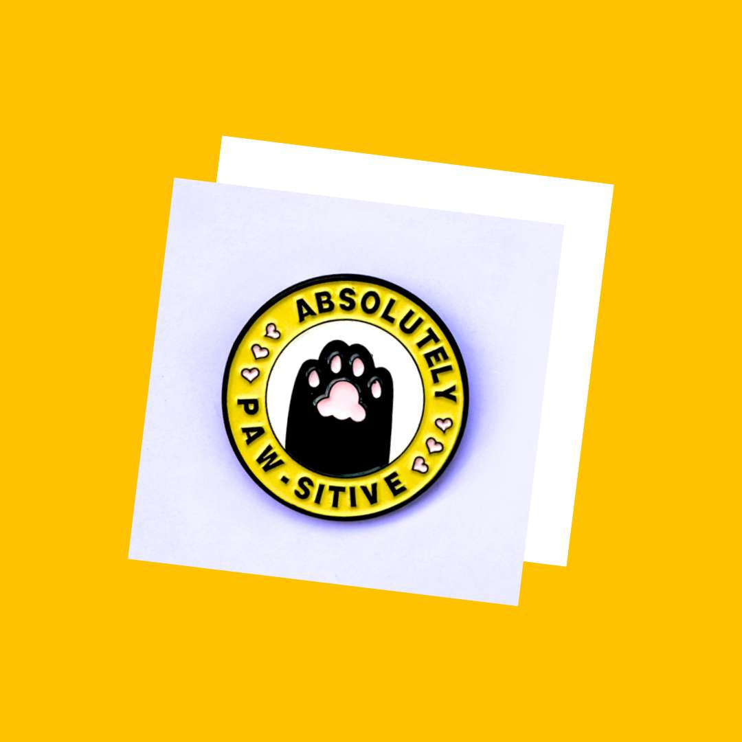 Pet Enamel Pin - Absolute Pawsitive