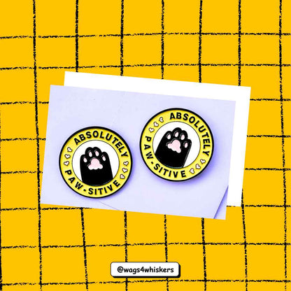Pet Enamel Pin - Absolute Pawsitive