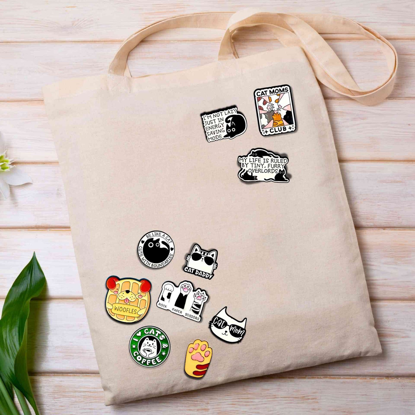 Cat Enamel Pins for bags from Wags4Whiskers Pet Store India