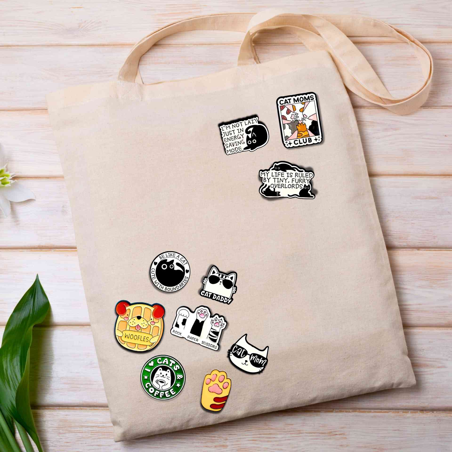 Cat Enamel Pins for bags from Wags4Whiskers Pet Store India