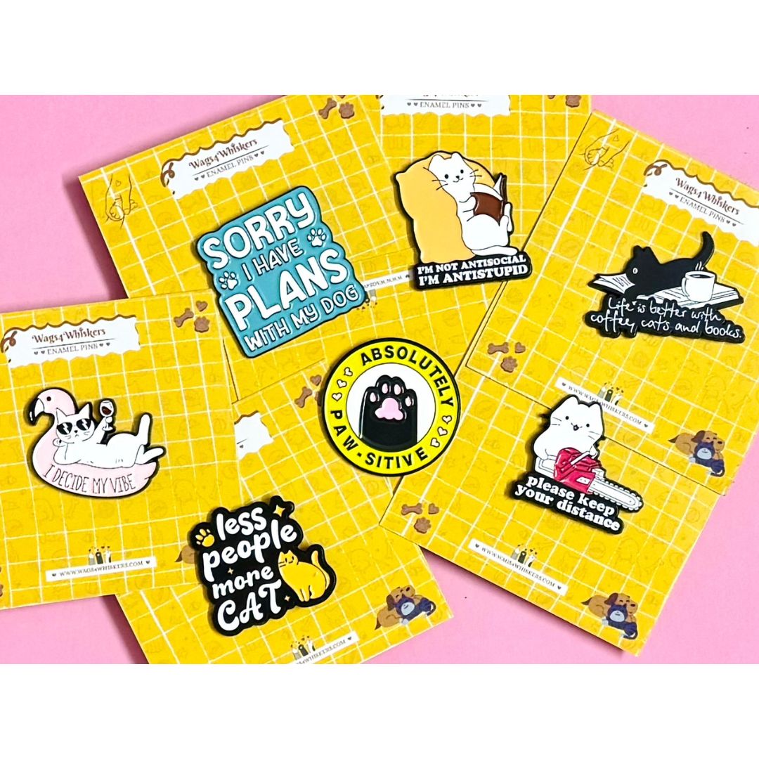 Pet Enamel Pins from Wags4Whiskers India